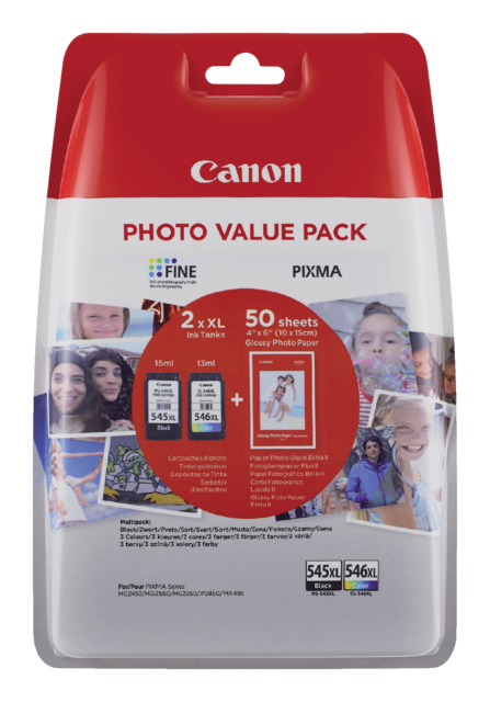 2448527 inkcartridge canon pg-545xl cl-546xl photo val pck
