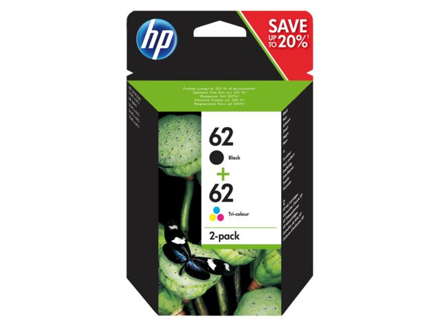 2509176 inkcartridge hp 62 n9j71ae zwart kleur
