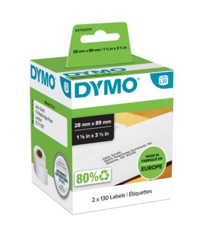 Dymo S0722370 99010 28x89mm address label Dymo S0722370 99010 28x89mm address label