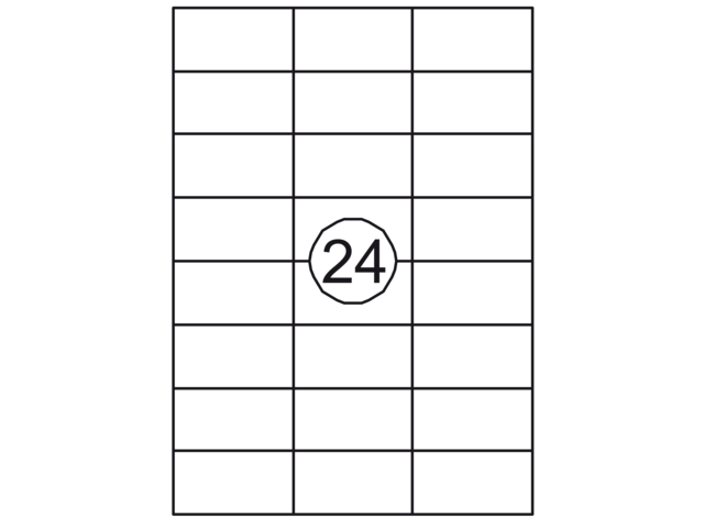 129949 etiket quantore 70x37mm 2400st
