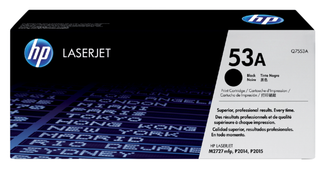 Tonercartridge HP Q7553A 53A zwart Tonercartridge HP Q7553A 53A zwart