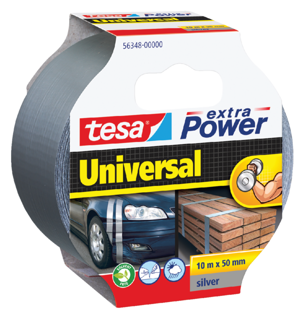 Duct tape tesa® extra Power Universal 10mx50mm grijs Duct tape tesa® extra Power Universal 10mx50mm grijs