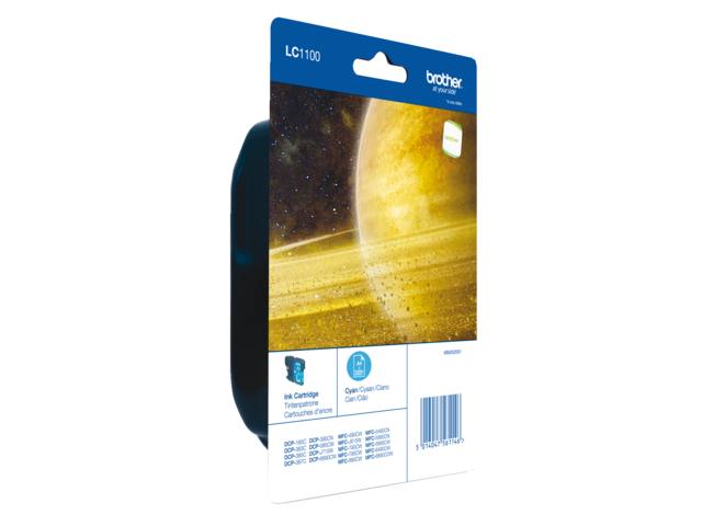 LC1100CBP inkcartridge brother lc-1100 blauw