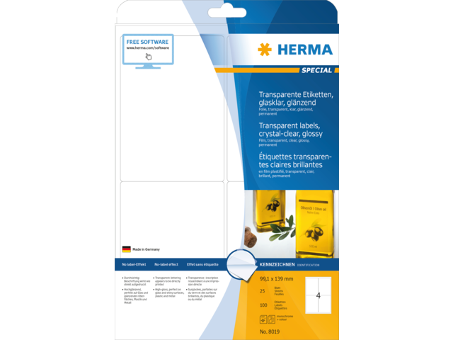 8019 etiket herma 8019 99.1x139mm 100st