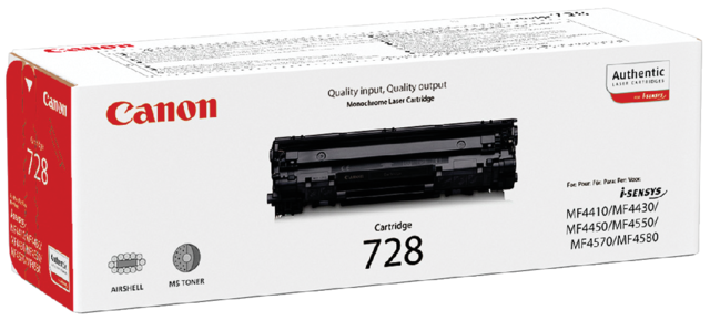 Tonercartridge Canon 728 zwart Tonercartridge Canon 728 zwart