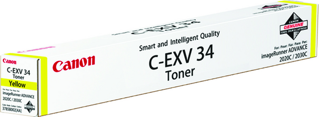 Tonercartridge Canon C-EXV 34 geel Tonercartridge Canon C-EXV 34 geel
