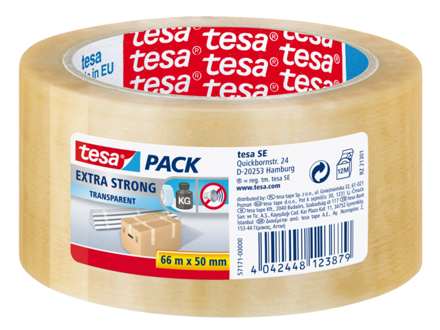 57171-00000-03 verpakkingstape tesa 57171 50mmx66m pvc tr