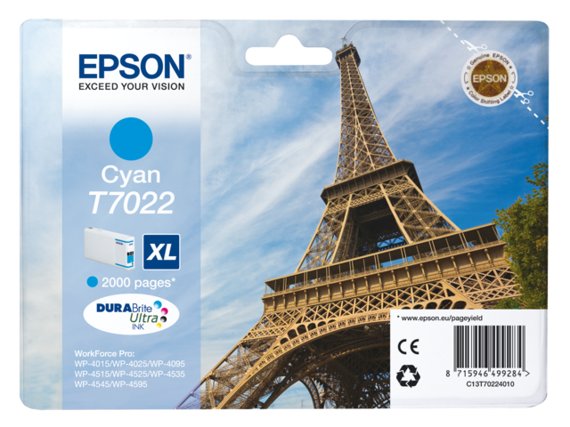 1706711 inkcartridge epson t702240 hc blauw