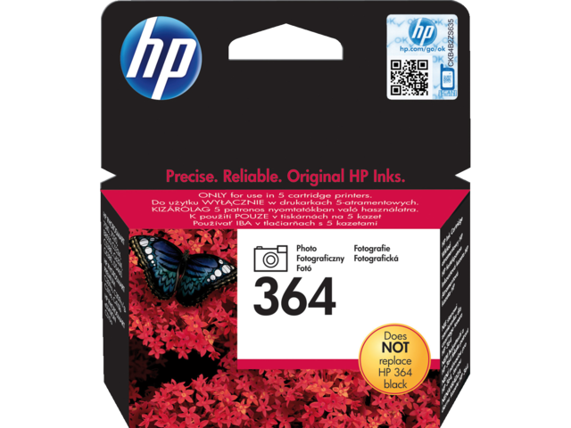 1417912 inkcartridge hp 364 cb317ee foto zwart