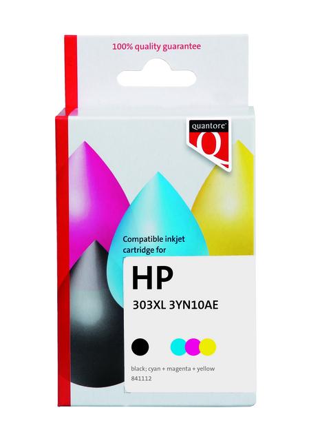 K10510PR inkcartridge qua hp 303xl 3yn10ae hc zwart kleur