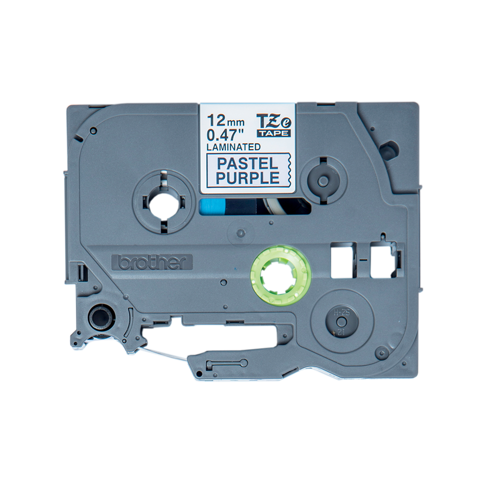 TZe-MQF31 zwart op pastel paars 12mm TZe-MQF31 zwart op pastel paars 12mm