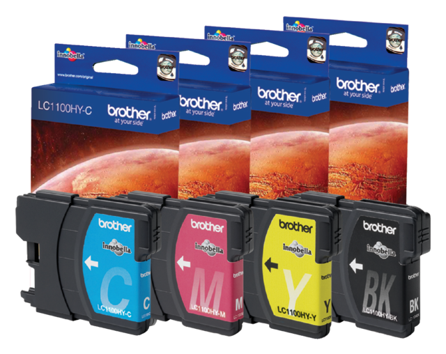 Inktcartridge Brother LC-1100HYBK zwart Inktcartridge Brother LC-1100HYBK zwart