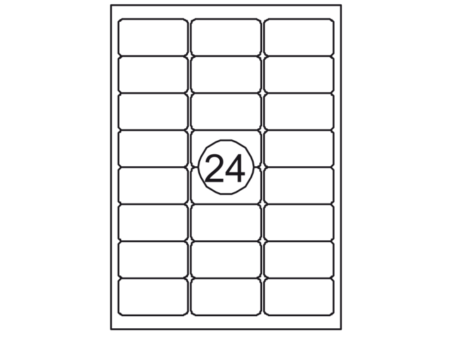 129944 etiket quantore 63.5x33.9mm 2400st