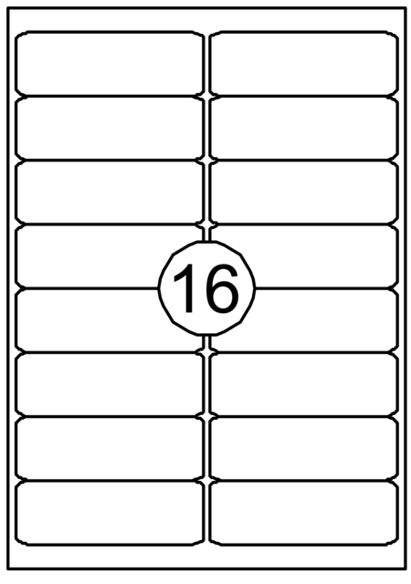 Etiket Quantore 99.1x33.9mm 1600 stuks