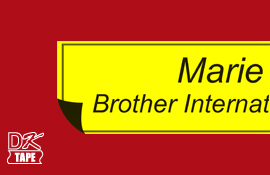 DK-44605 Doorlopend papier tape 62mm x 30,48 - geel - verwijderbaar DK-44605 Doorlopend papier tape 62mm x 30,48 - geel - verwijderbaar