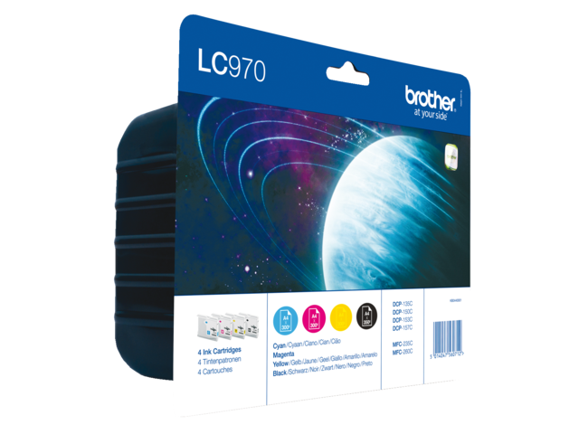 LC970VALBP inkcartridge brother lc-970 zwart 3 kleuren
