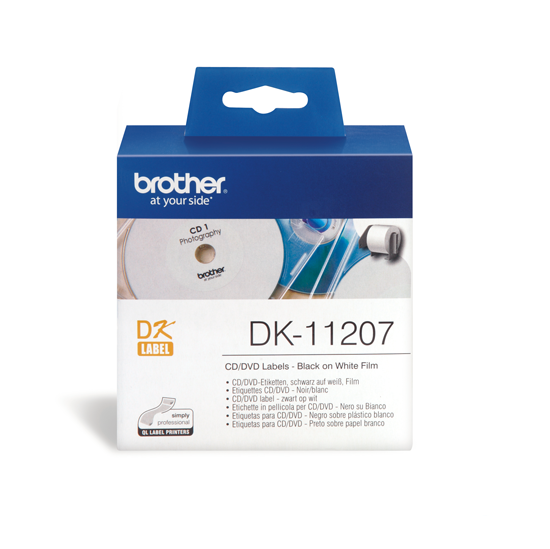 DK-11207 58 mm Ø - CD/DVD label wit DK-11207 58 mm Ø - CD/DVD label wit