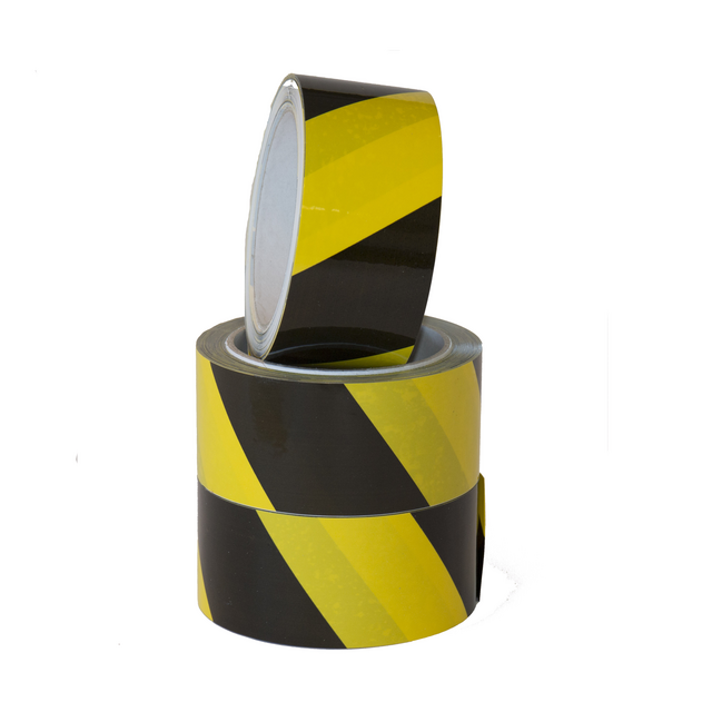 15087 tape iezzy signalerings 50mmx66m zwart geel