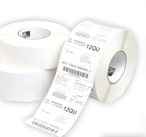 Labels (paper, plastic), labelrol, Zebra, synthetisch, W 30mm, H 15mm, rolls/box 3 rolls/box