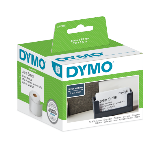 Dymo S0929100 afspraakkaartjes niet klevend Dymo S0929100 afspraakkaartjes niet klevend