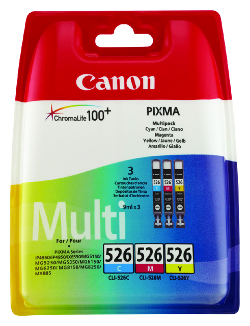 1700430 inkcartridge canon cli-526 3 kleuren