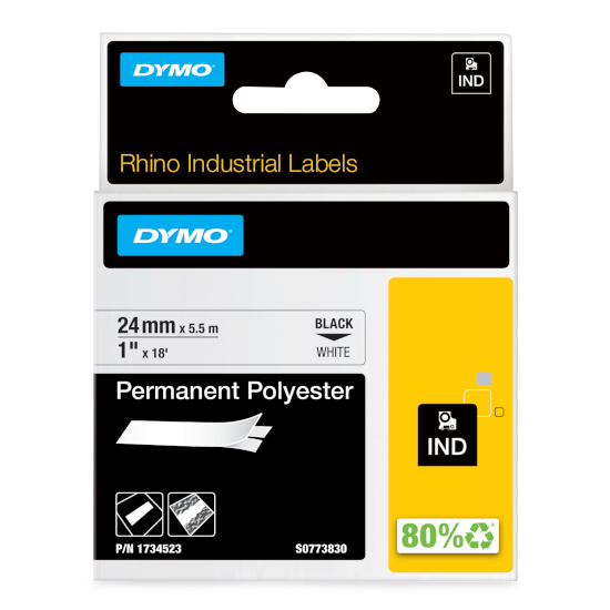 Dymo 1734523 RHINO permanent polyester verpakking