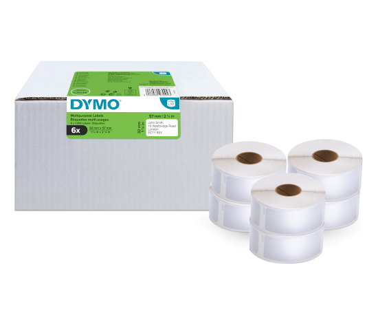 Dymo 2093093 12-pack LW etiket 36x89mm wit papier