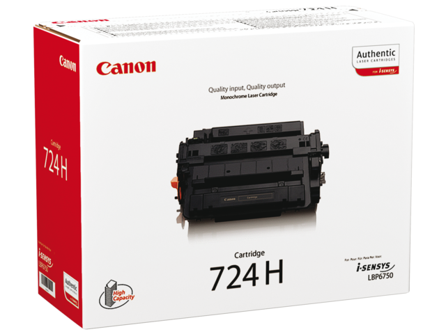 1624626 tonercartridge canon 724h 12k zwart
