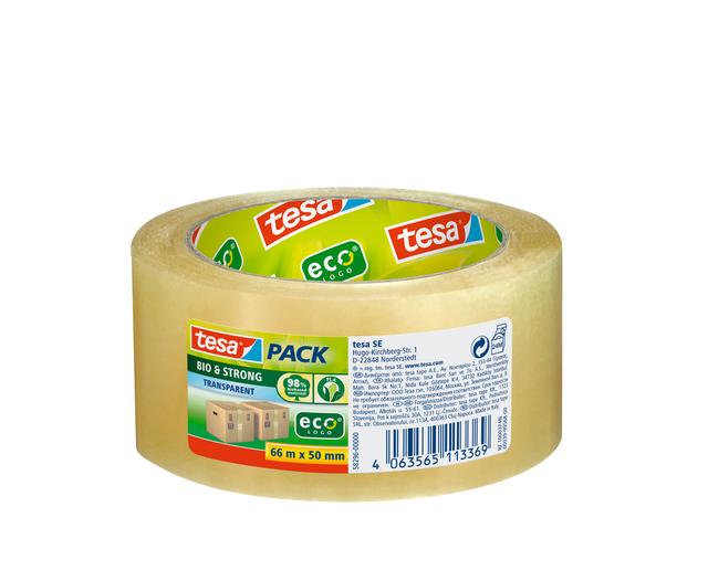 582960000000 verpakkingstape tesa 58296 bio 50mmx66m tr