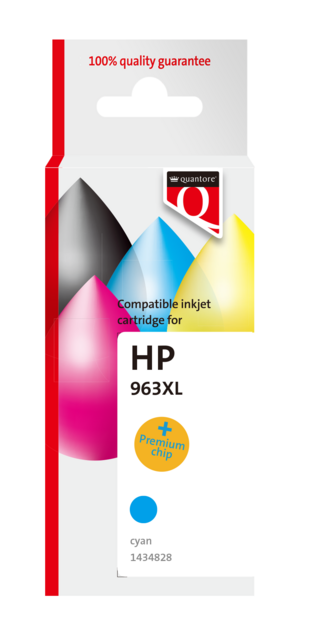 Inktcartridge Quantore alternatief tbv Hp 963XL 3JA27AE hc blauw Inktcartridge Quantore alternatief tbv Hp 963XL 3JA27AE hc blauw