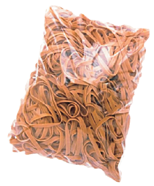 Elastiek Standard Rubber Bands 16 60x1.5mm 1kg 4440 stuks bruin Elastiek Standard Rubber Bands 16 60x1.5mm 1kg 4440 stuks bruin