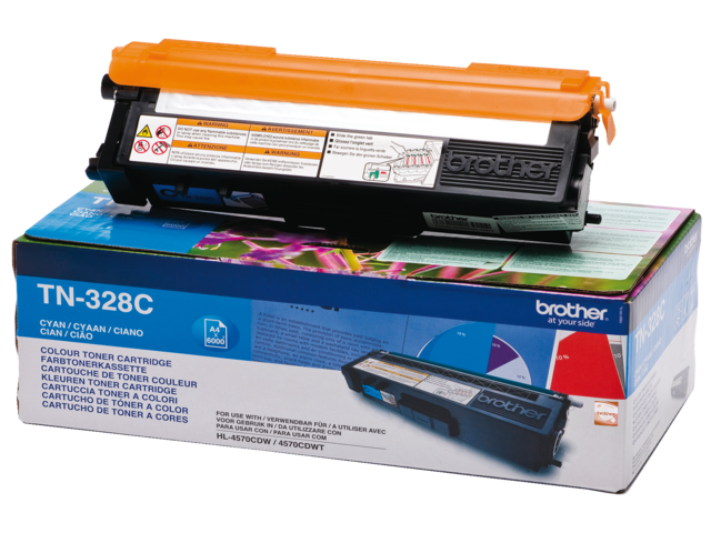 TN328C toner brother tn-328 6k blauw