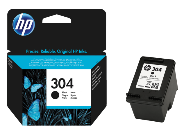 2553229 inkcartridge hp 304 n9k06ae zwart