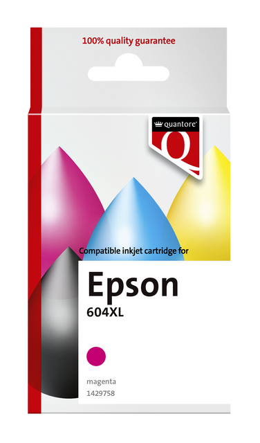 Inktcartridge Quantore alternatief tbv Epson 604XL T10H34 rood Inktcartridge Quantore alternatief tbv Epson 604XL T10H34 rood