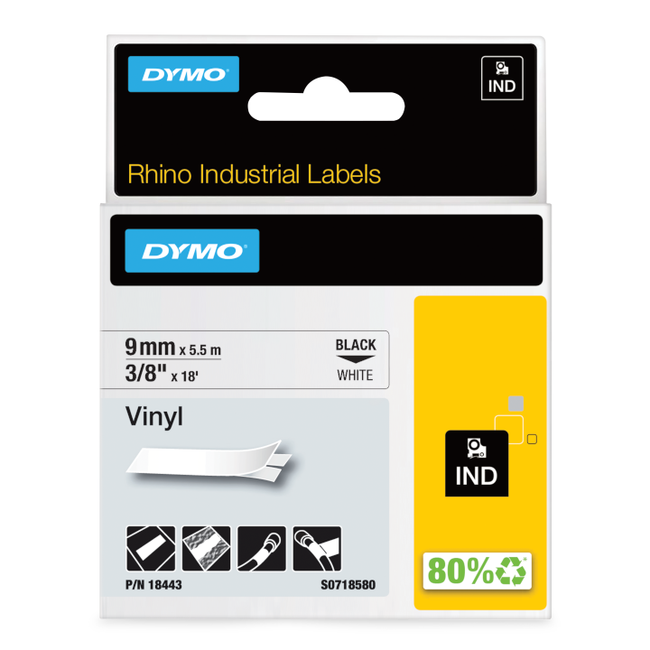 Rhino 18443 vinyl tape 9mm Rhino 18443 vinyl tape 9mm