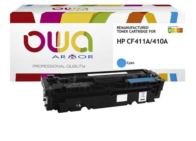 Tonercartridge OWA alternatief tbv HP CF411A blauw Tonercartridge OWA alternatief tbv HP CF411A blauw