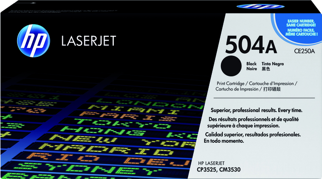 Tonercartridge HP CE250A 504A zwart Tonercartridge HP CE250A 504A zwart