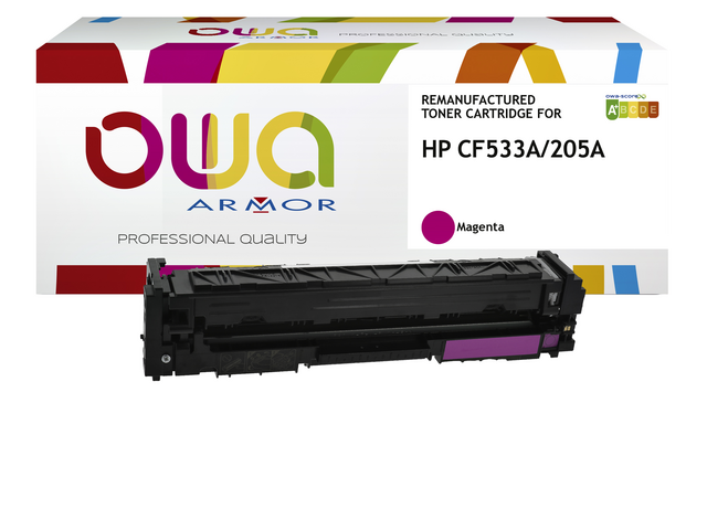 Tonercartridge OWA alternatief tbv HP CF533A rood Tonercartridge OWA alternatief tbv HP CF533A rood