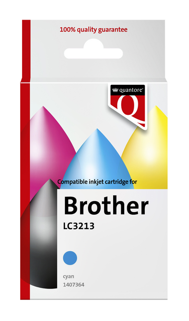 Inktcartridge Quantore alternatief tbv Brother LC3213 blauw Inktcartridge Quantore alternatief tbv Brother LC3213 blauw