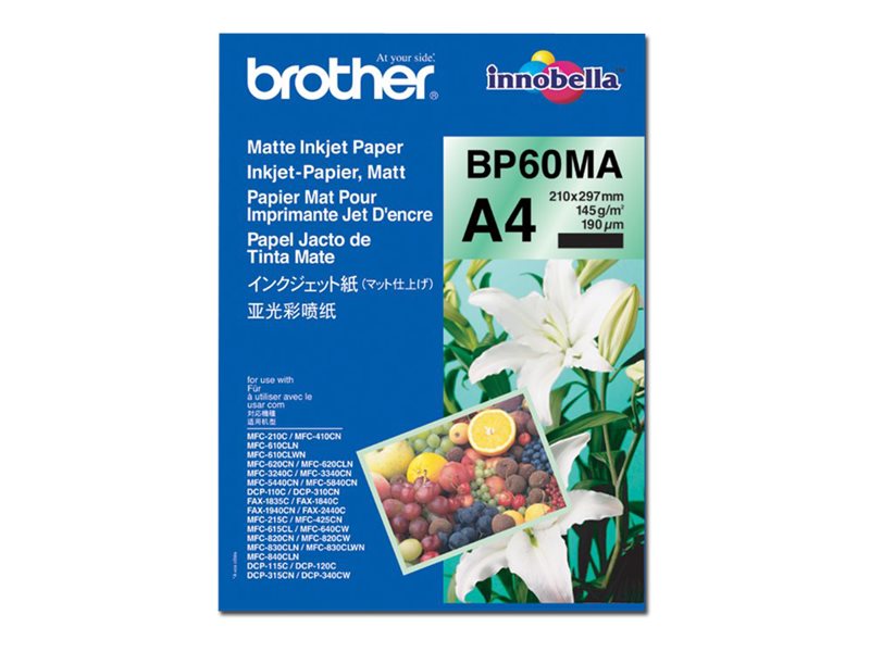 BROTHER BP60MA Mat inktjet papier (25 vel)