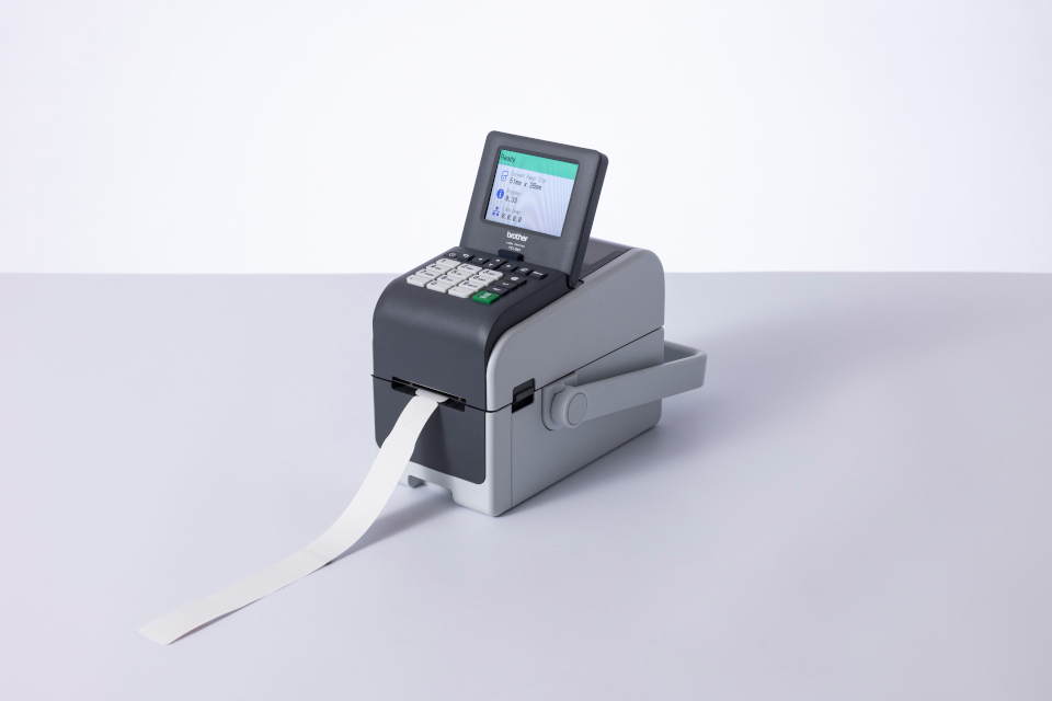 TD-2350DSAH300 Professionele labelprinter (wit/grijs), Handgreep, Direct thermisch, LCD touchscreen, 15 tot 63mm labelbreedte, 300 dpi TD-2350DSAH300 Professionele labelprinter (wit/grijs), Handgreep, Direct thermisch, LCD touchscreen, 15 tot 63mm labelbreedte, 300 dpi