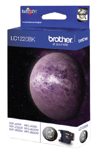 Inktcartridge Brother LC-1220BK zwart Inktcartridge Brother LC-1220BK zwart