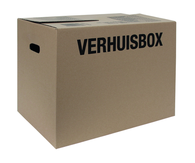 Verhuisdoos IEZZY 480x320x360mm bruin 25 stuks 3mm Verhuisdoos IEZZY 480x320x360mm bruin 25 stuks 3mm