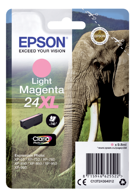 2666463 inkcartridge epson 24xl t2436 lichtrood
