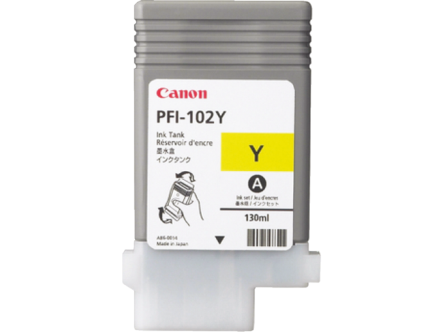 1401743 inkcartridge canon pfi-102 geel