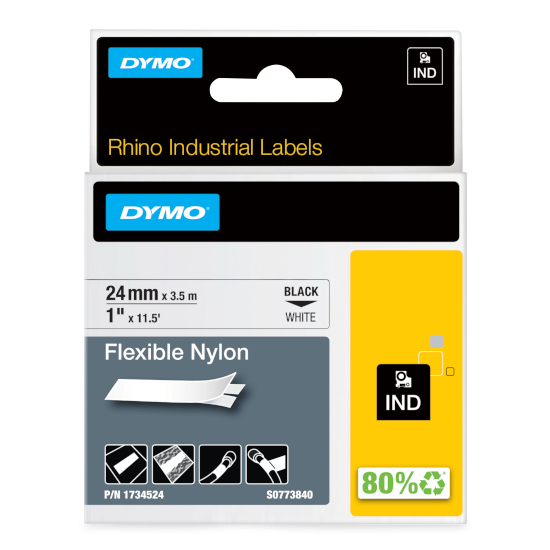 Dymo 1734524 RHINO flexibele nylontape 24mm verpakking