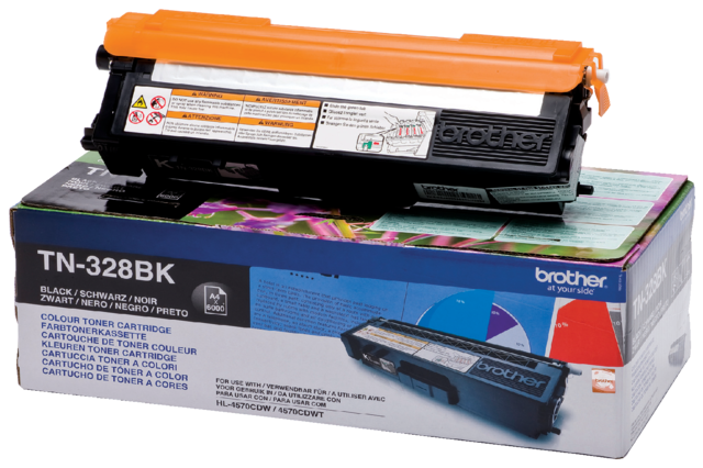 Toner Brother TN-328BK zwart Toner Brother TN-328BK zwart