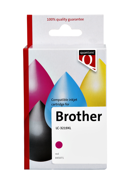 K12710PR inkcartridge quantore bro lc-3219xl rood