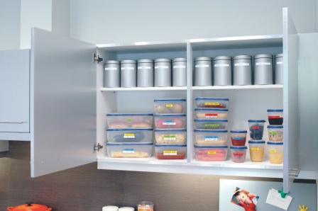 Dymo D1 tapes in kitchen Dymo D1 tapes in kitchen