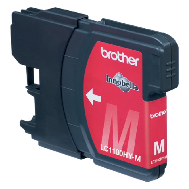 Inktcartridge Brother LC-1100HYM rood Inktcartridge Brother LC-1100HYM rood
